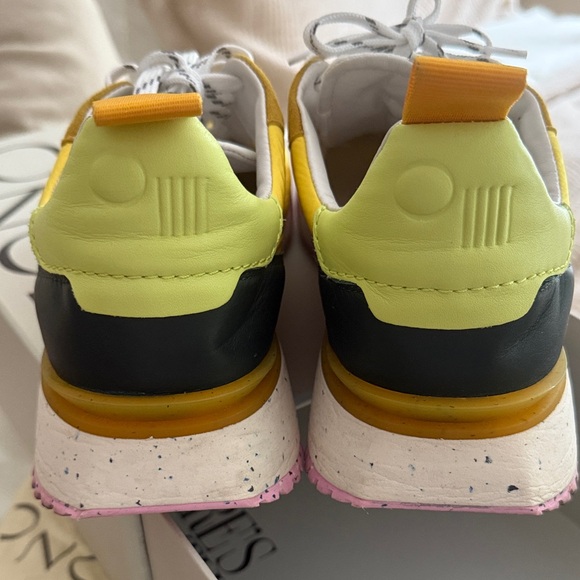 Colorful Yellow and Pink Sneakers - Picture 3 of 6